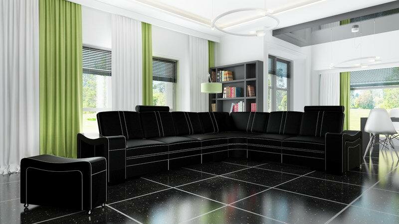 Ledersofa Ecksofa Eckcouch L Form FRANCO