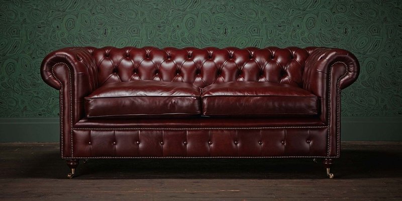 Chesterfield Design Luxus Polster Sofa Garnitur Couch Sitz Leder Textil