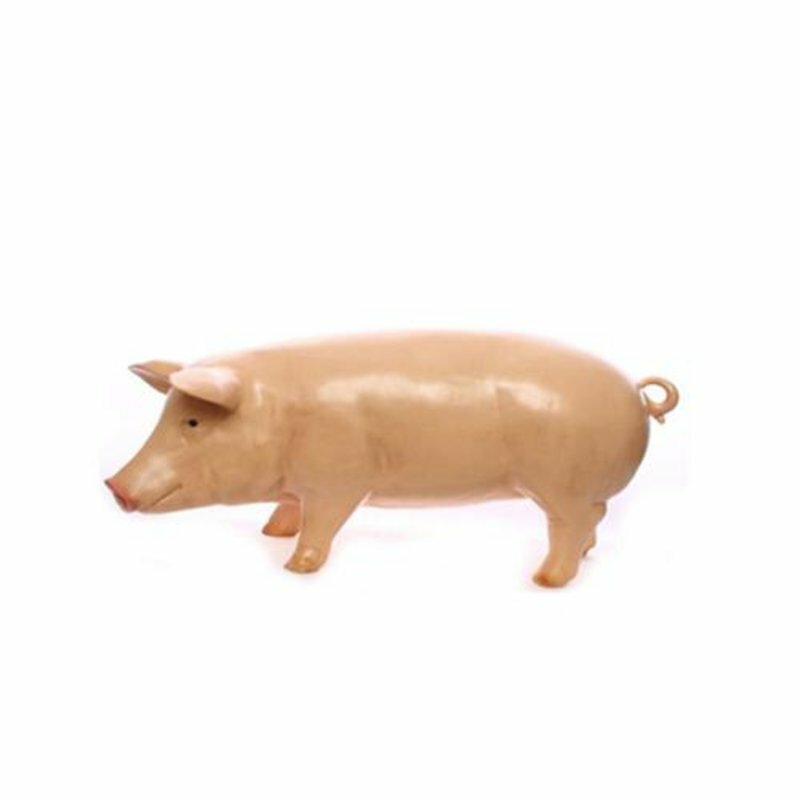 Armes Schwein Bauernhof Dekoration Garten Figuren Statue Tier Wurst
