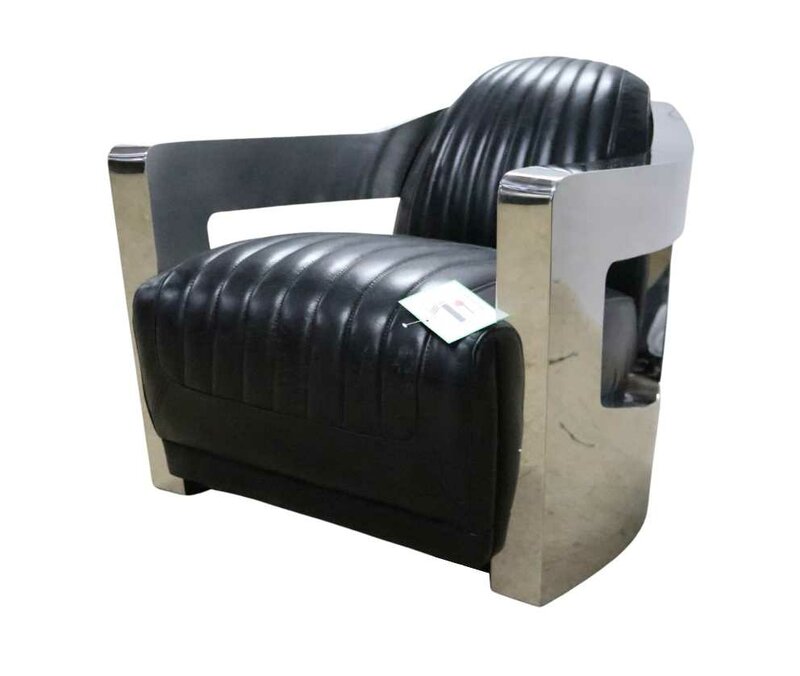 Ledersessel Sessel Aviator Clubsessel Cocktailsessel Art Deco Fernsehsessel