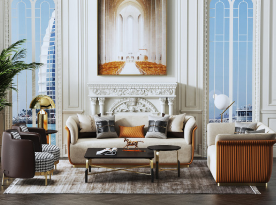 Sofagarnitur 3+2 Sitzer Klassische Sitzgruppe Garnitur Sofa Couchen Polster