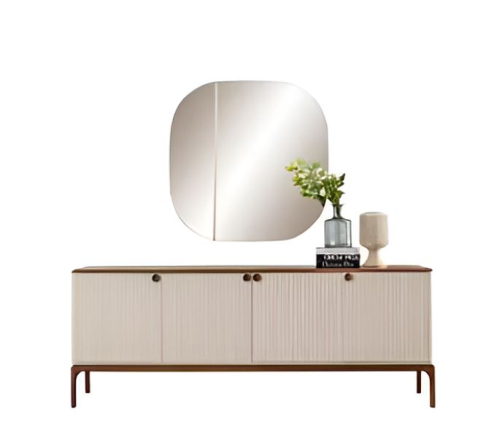 Konsole mit Spiegel Wandkonsole Dekokonsole Eingangskonsole Tisch Spiegelkonsole