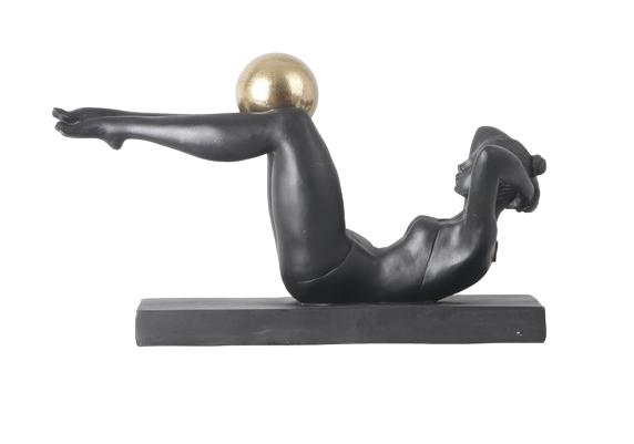 Design Turnerin Ball Halt Figur Skulptur Figuren Skulpturen Dekoration Deko