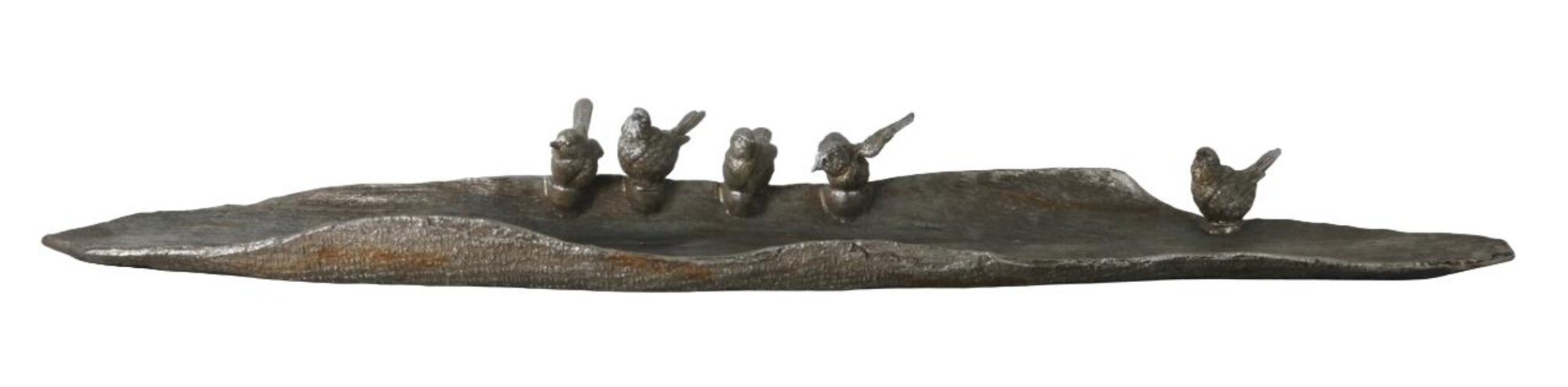 Design Langes Billet mit Vögeln Figuren Skulpturen Dekoration Deko 92cm Neu