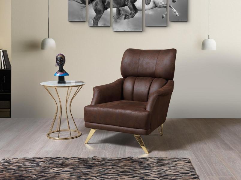 Sessel Design Couch Sofa Sitzer Kunstleder Lounge Club Polster Luxus Ohren Sitz