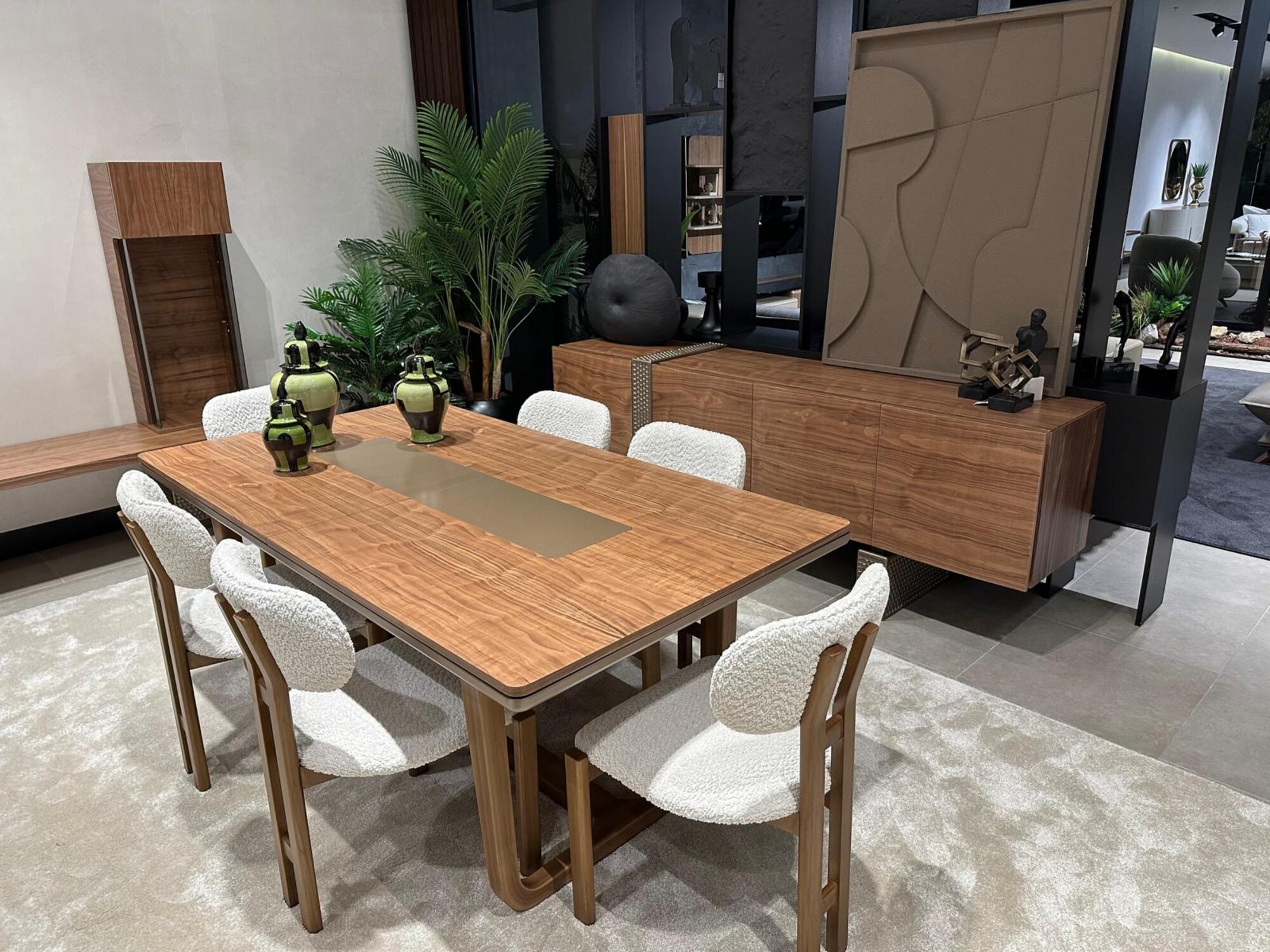 Luxuriöses Esszimmer Set Esstisch 6x Stühle Modern