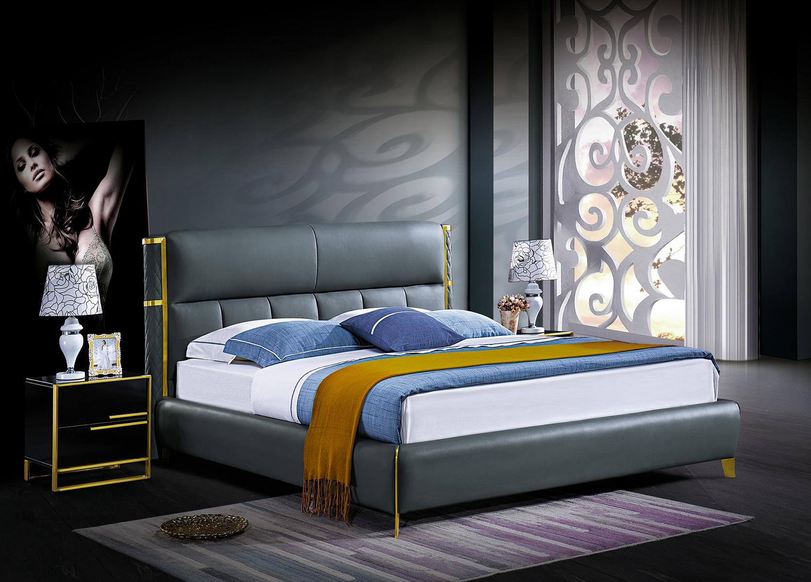 Luxus Bett Polster Design Doppel Betten Hotel Ehe Schlaf Zimmer Textil