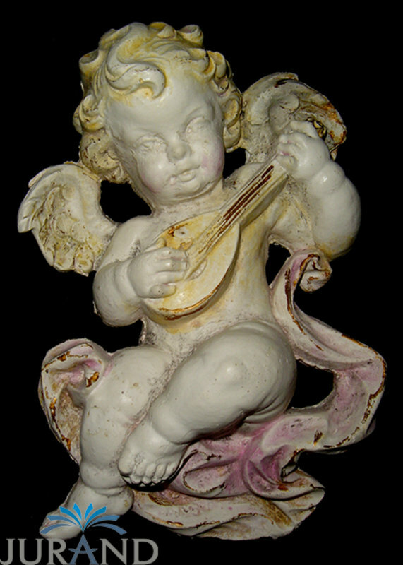 Steinfigur Wetterfest Steinguss Grabschmuck Grab Engel Gartenfigur Antik