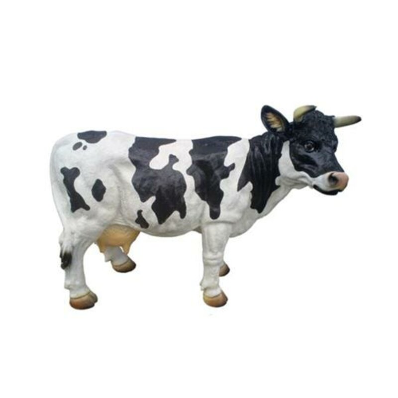 Aufsteller Rind Dekoration Bauernhof Karikatur Deko Garten Kühe Skulptur Kuh