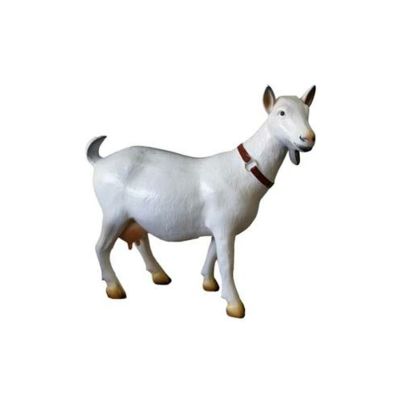 Moderne dekorative Skulptur Ziege Statue Figuren Handbemaltes Tier