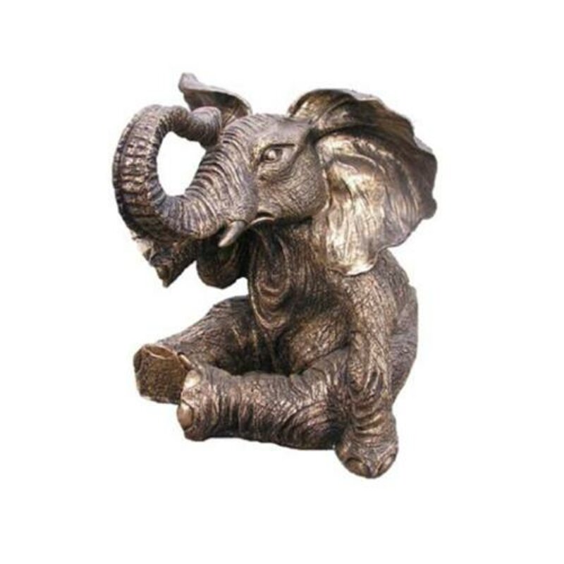 Deko Figur Statue Skulptur 48 cm FIguren Statuen Skulpturen Elefant