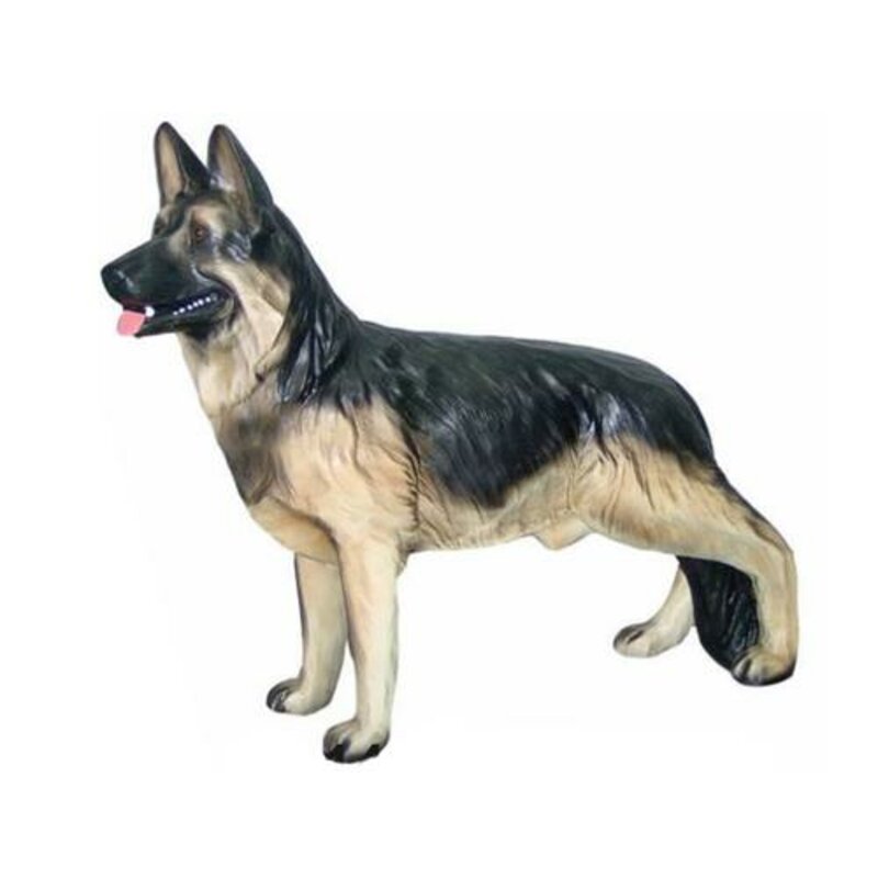 Deutscher Schäferhund Hund Deko Figur Statue Skulptur 82x102cm