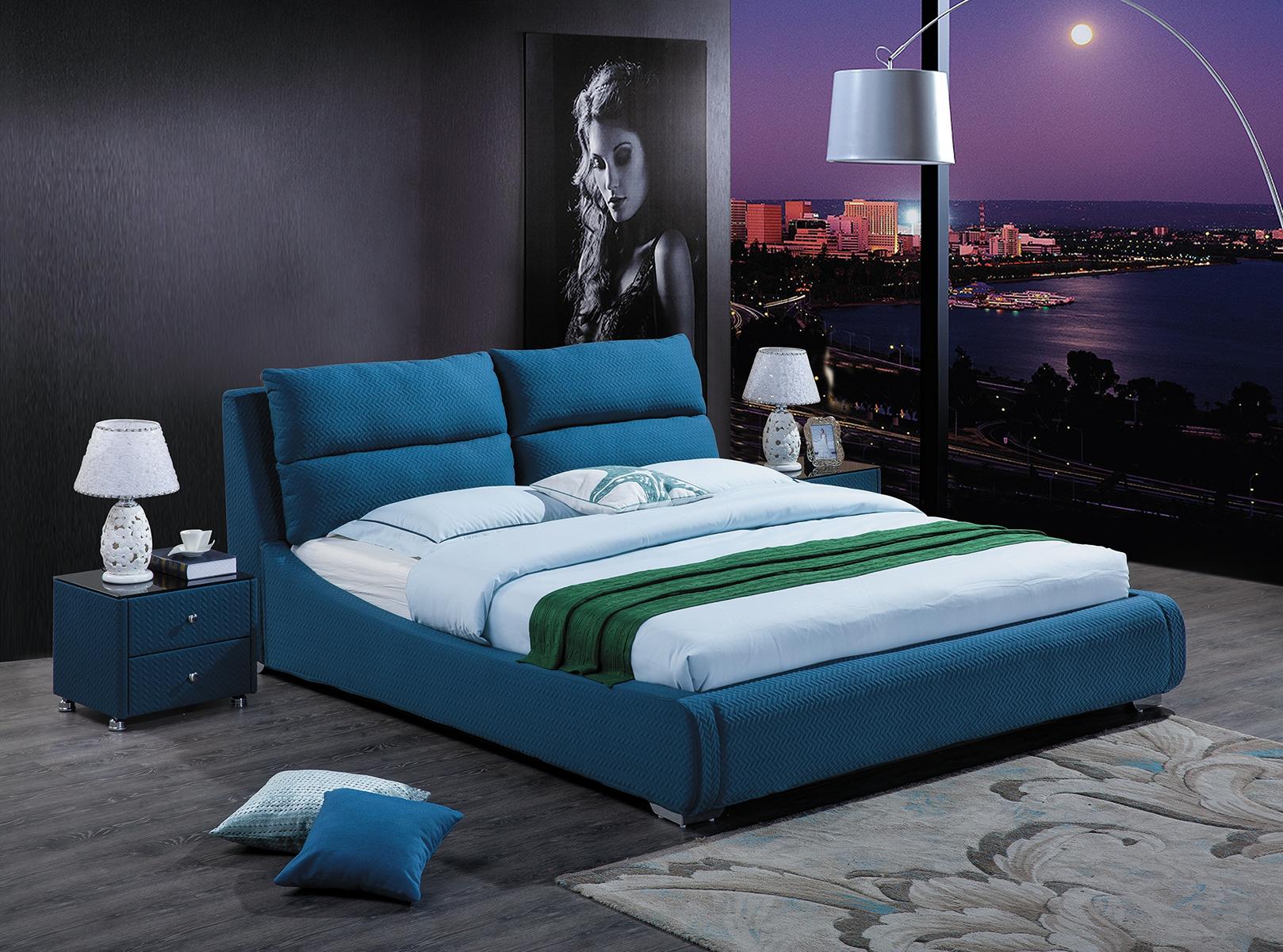 Bett Polster Design Deko Luxus Doppel Hotel Betten Schlaf Zimmer Leder