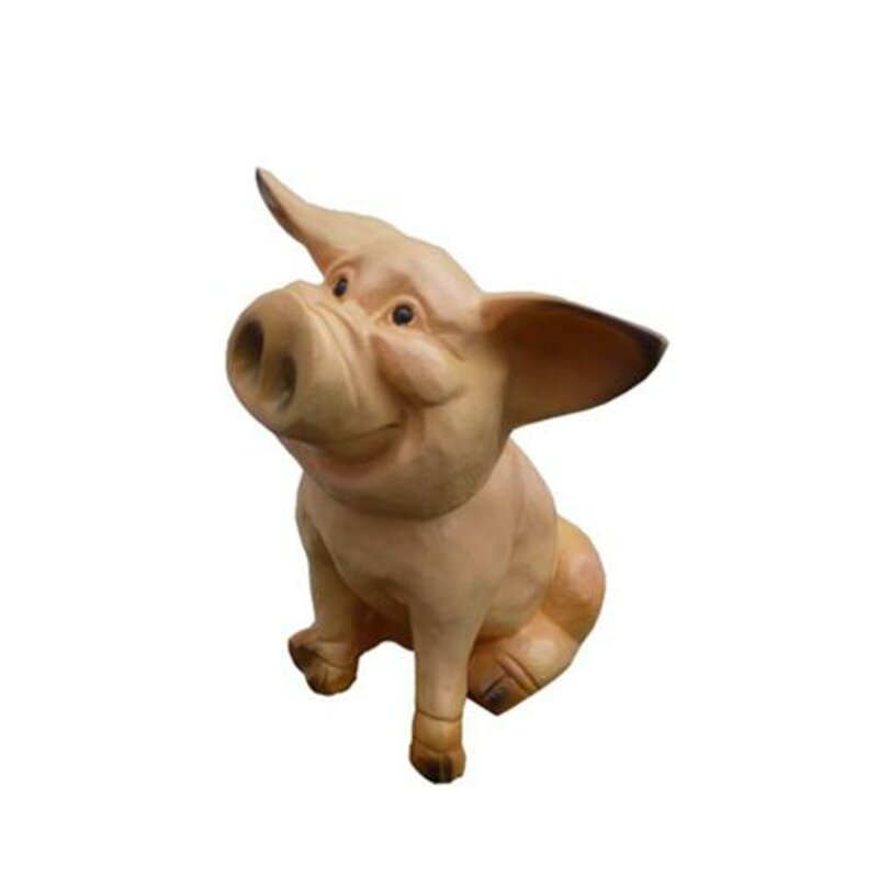 Garten Tier Skulptur Schwein Figur Statuen Skulpturen Statuen Figuren