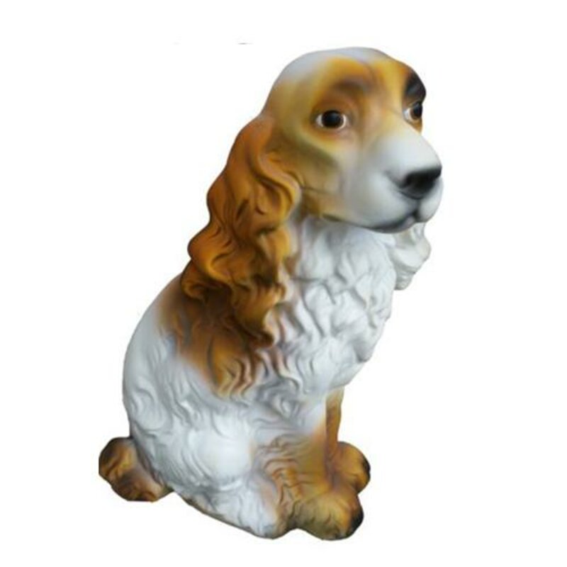 Deko Figur Statue Skulptur 38 cm FIguren Statuen Skulpturen Garten Hund