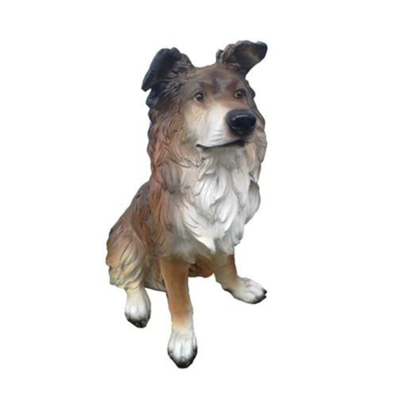 Hund Tier Figur Statue Garten Dekoration Skulptur Deko Skulpturen