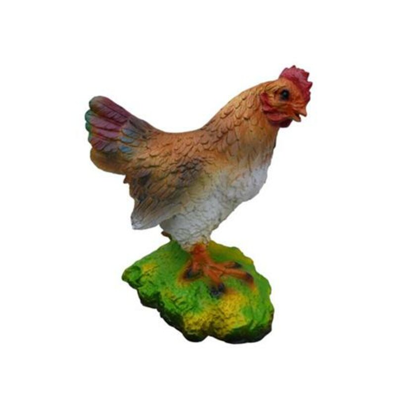 Huhn 32cm Figur Statue Garten Skulptur Deko Skulpturen Dekoration