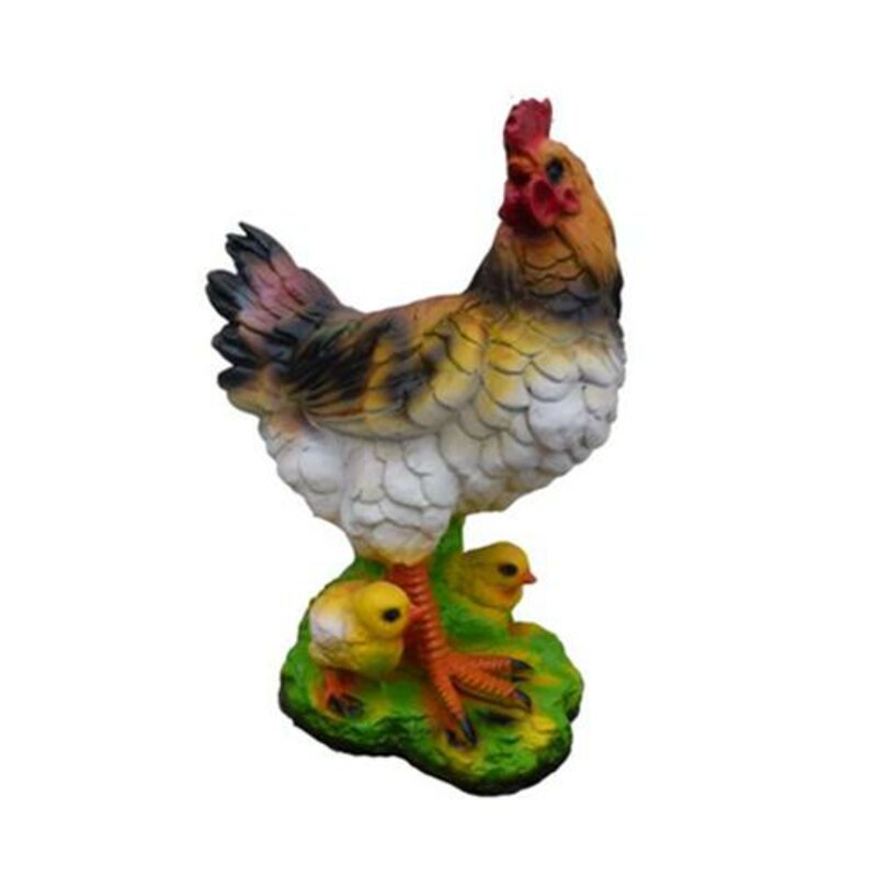 Huhn Vogel Figur Statue Garten Dekoration Skulptur Deko Skulpturen 1