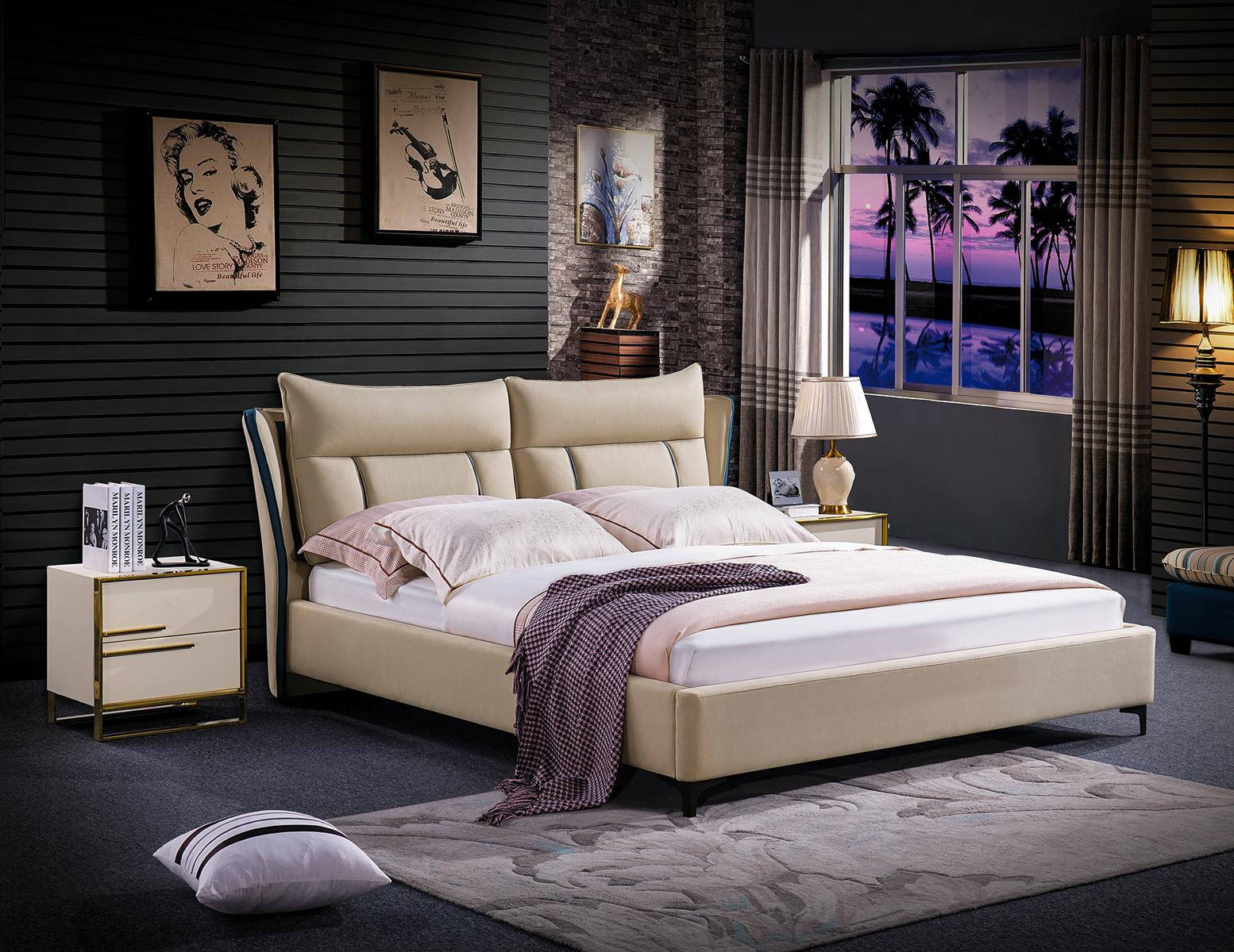 Doppelbett Schlafzimmer Betten Luxus Doppel Möbel Bett Hotel Einrichtung