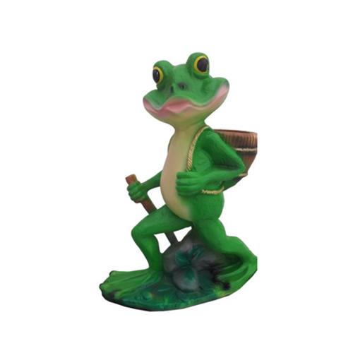 Modern Design Frosch Tier Garten aus 44 cm Dekoration Deko Skulptur