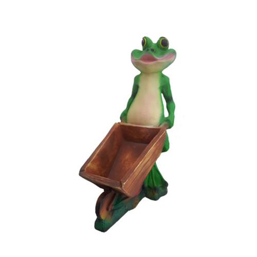 Modern Design Frosch Tier Garten aus 47 cm Dekoration Deko Skulptur