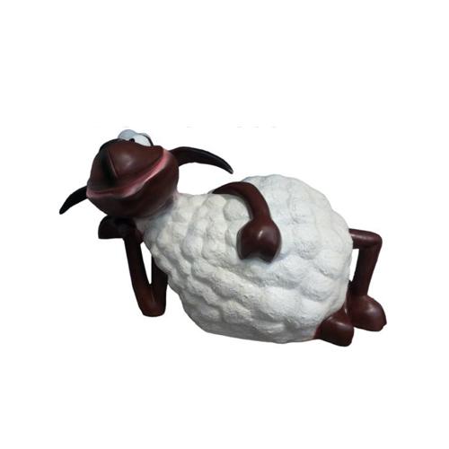 Lustiges Schaf Skulptur Statue Figuren Statuen Skulpturen Figur Tier