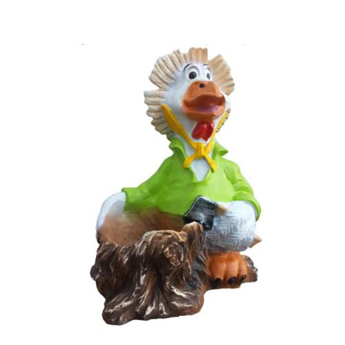 Modern Design Ente Tier Garten aus 73 cm Dekoration Deko Skulptur