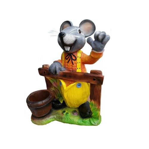 Modern Design Maus Tier Garten aus Kunststoff Dekoration Deko Skulptur