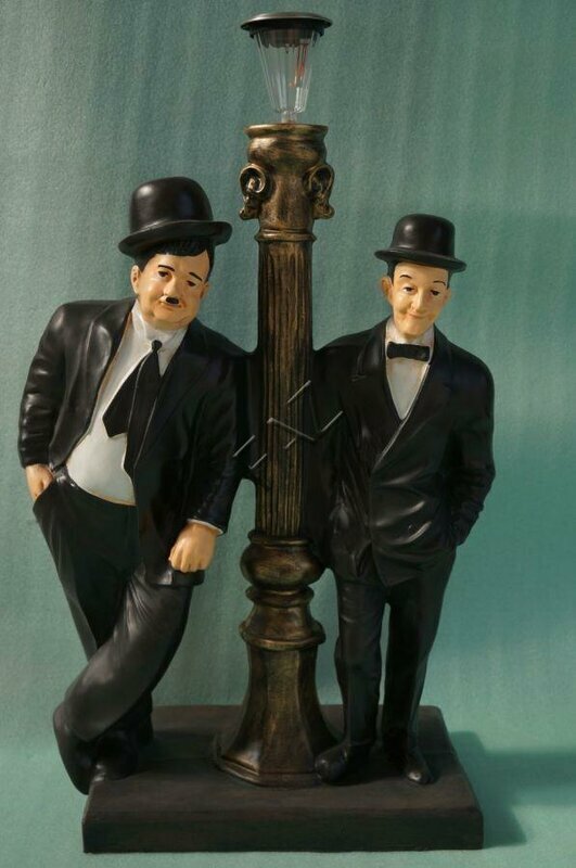 Design Flip und Flap Figur mit Lampe Statue Skulptur Figuren