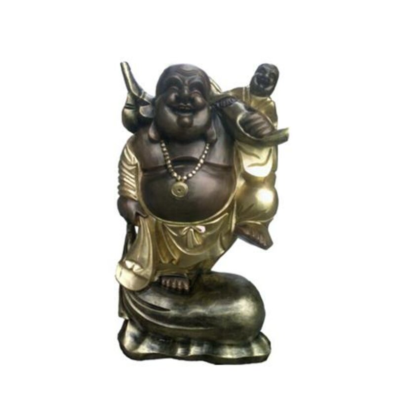 Buddha Goldene Deko Figur Statue Skulptur 48 cm Figuren Statuen