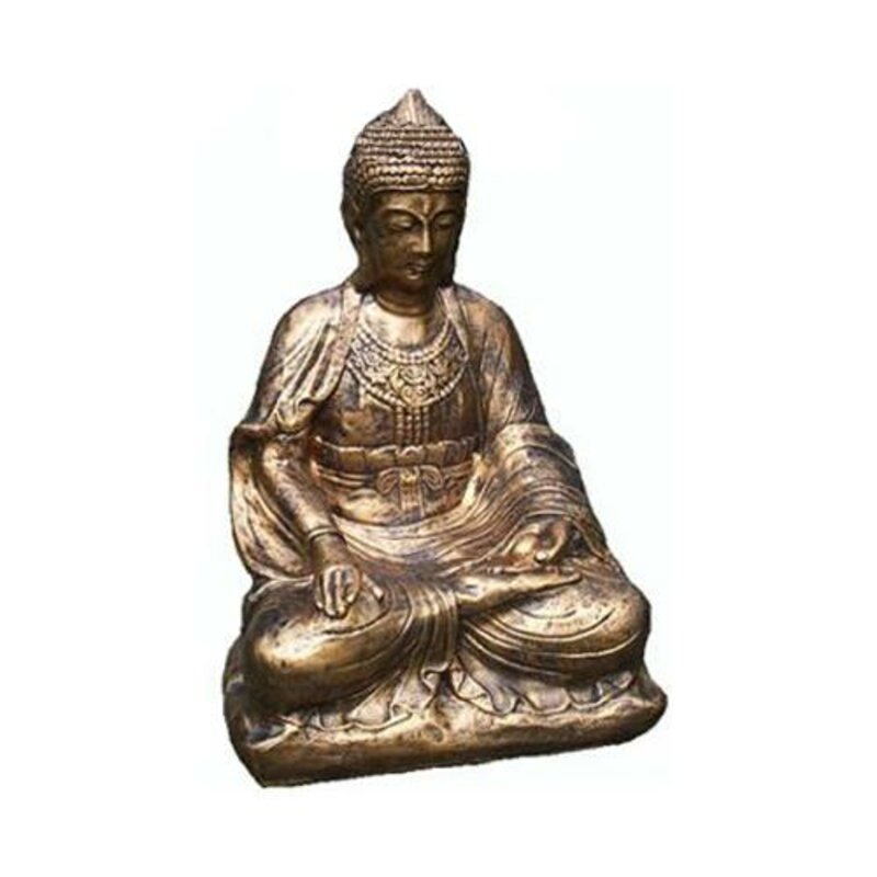 Buddha Gold Deko Figur Statue Skulptur 60 cm Figuren Statuen