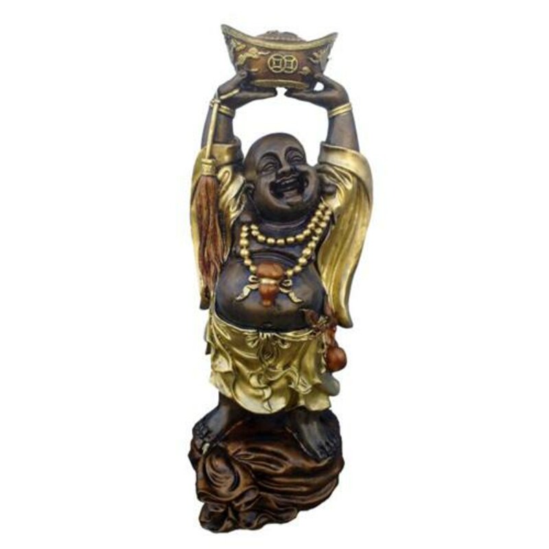 Glücks Buddha Deko Figur Statue Skulptur 65 cm Figuren Statuen