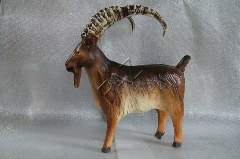 Figur Garten Statue Skulptur Figuren Skulpturen Deko Ziegenbock Tier