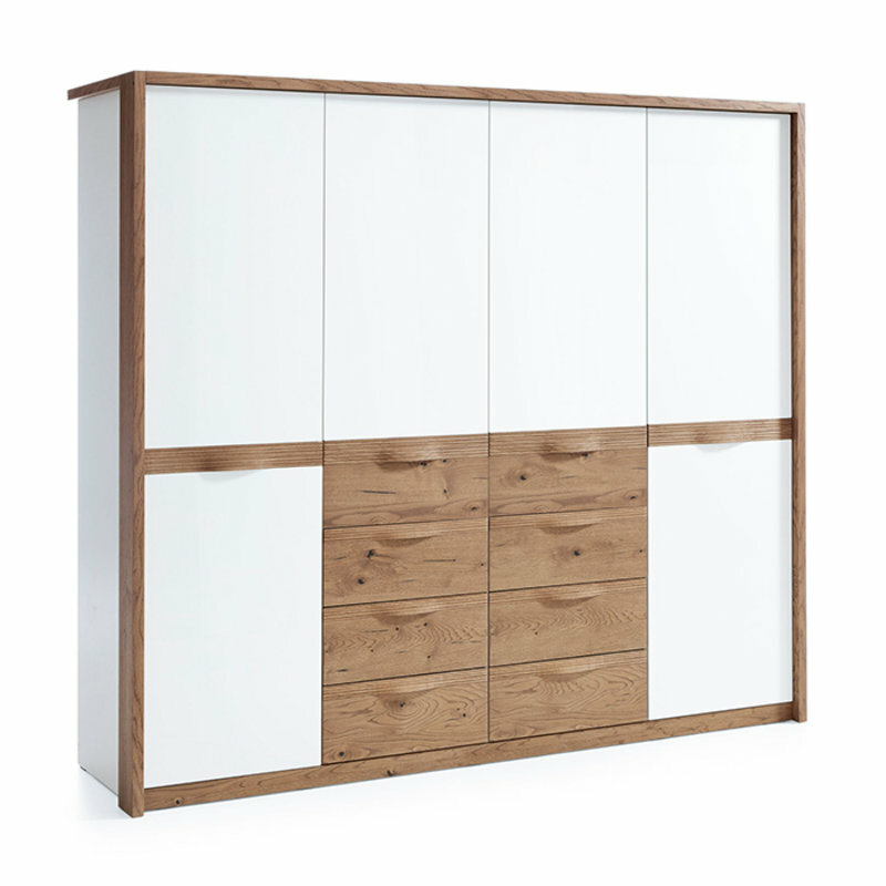 Klassische Schränke Schrank Eckschrank Massiv Kleiderschrank Holzschrank
