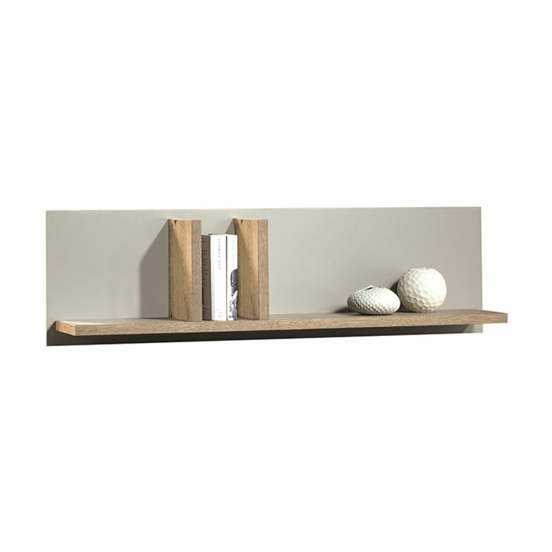Klassische Wohnwand Schranksystem Wohnzimmer Schrank Regale Beige Natur