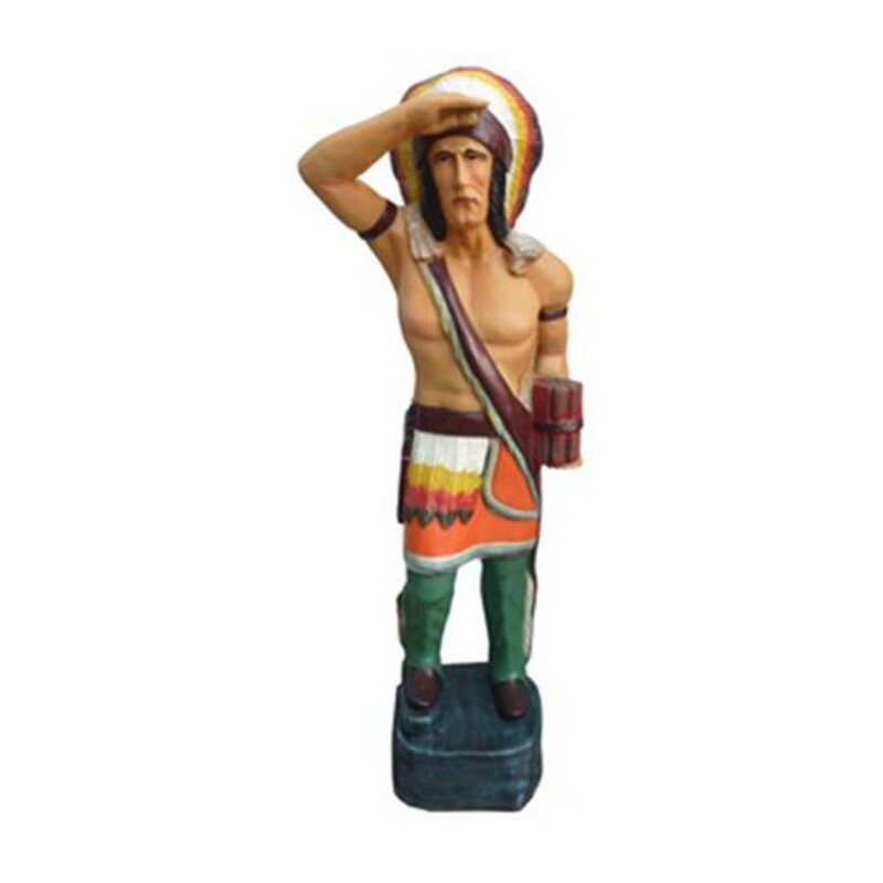 Indianer Figur Statue Ureinwohner USA Garten Dekorative Skulptur Figuren