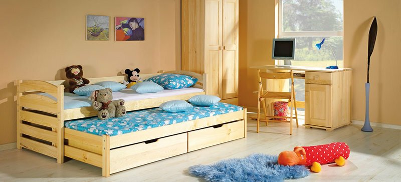 Bett mit Bettkasten Stauraumbett Doppelbett 2 x Betten Kinderbett Jugendbett