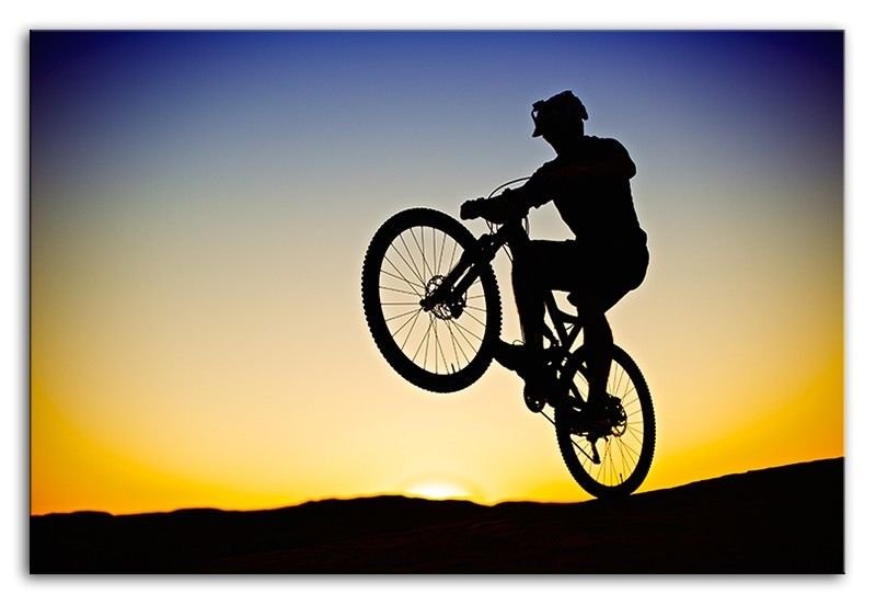 Extrem Sport Bild Fahrrad Bike Berge Felsen Bild Bilder Dekorative Gemälde