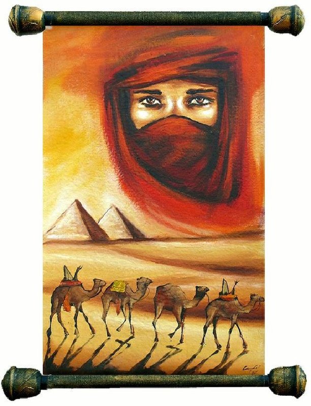 Ägypten Pyramiden Ölbild Gemälde Leinwand Ölbild Bild Bilder Gestell