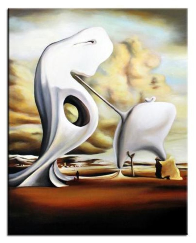 Salvador Dali Ölbild Gemälde Bild Bilder Ölbilder Ölgemälde Abstrakt