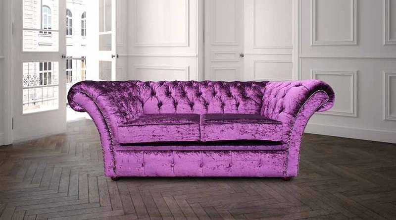 Chesterfield Design Luxus Polster Sofa Couch Sitz Leder Garnitur Textil