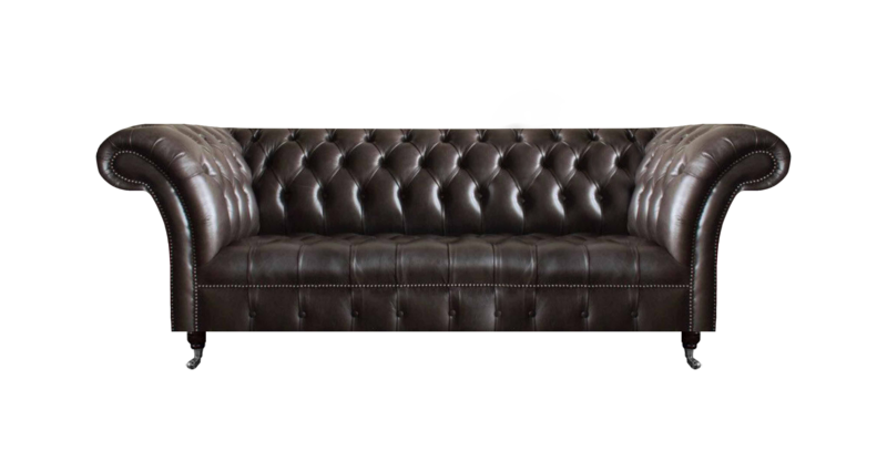 Chesterfield Ledermöbel Luxuriöser Dreisitzer Wohnzimmer Edle Couchen