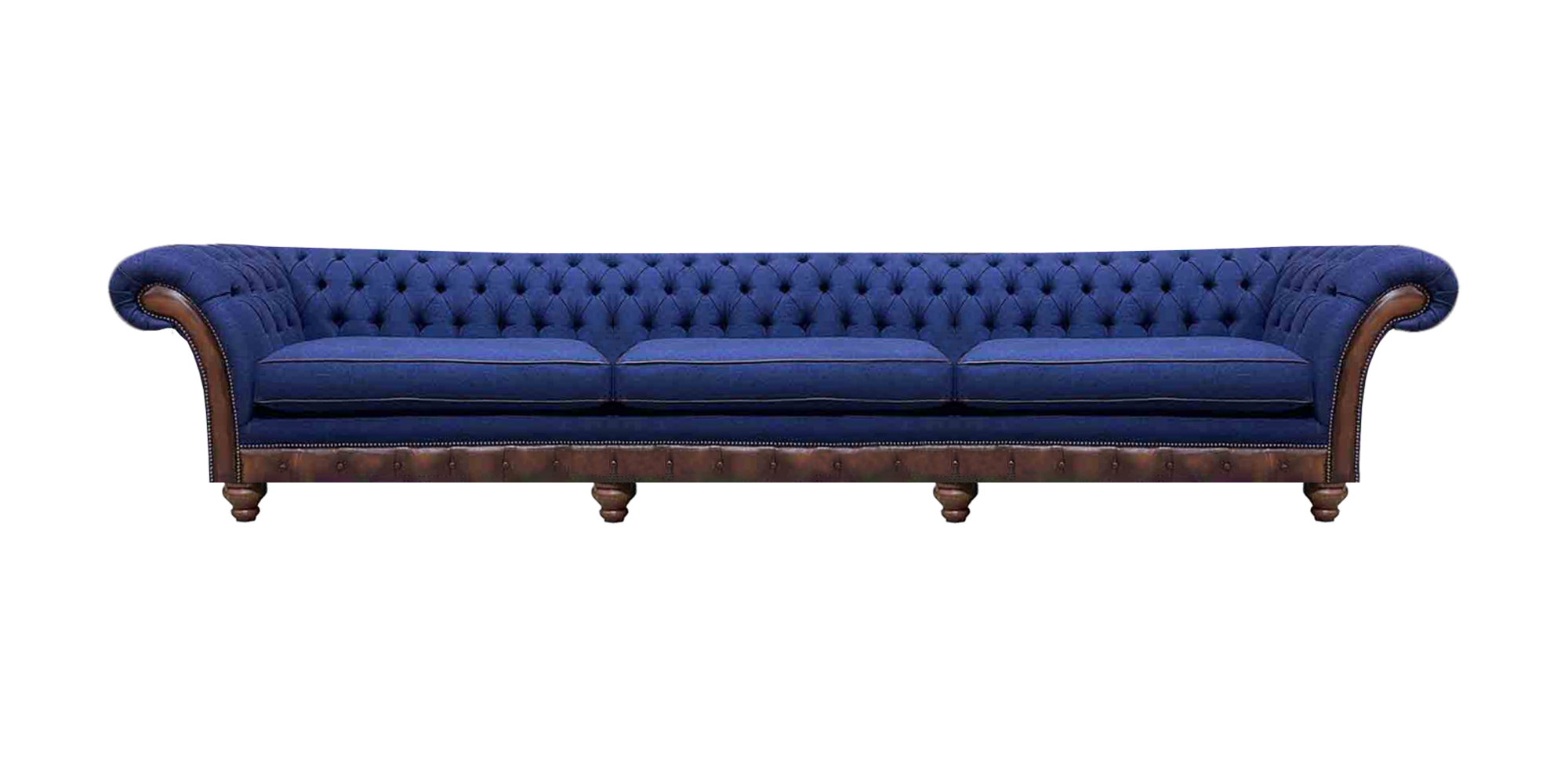 Chesterfield Luxuriöses Dreisitzer Sofa Moderne Couch Stoffsofas Möbel