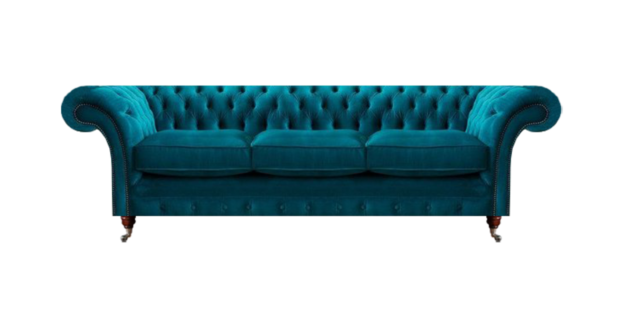 Wohnzimmer Luxus Dreisitzer Sofa Couch Chesterfield Stoff Polstersofa
