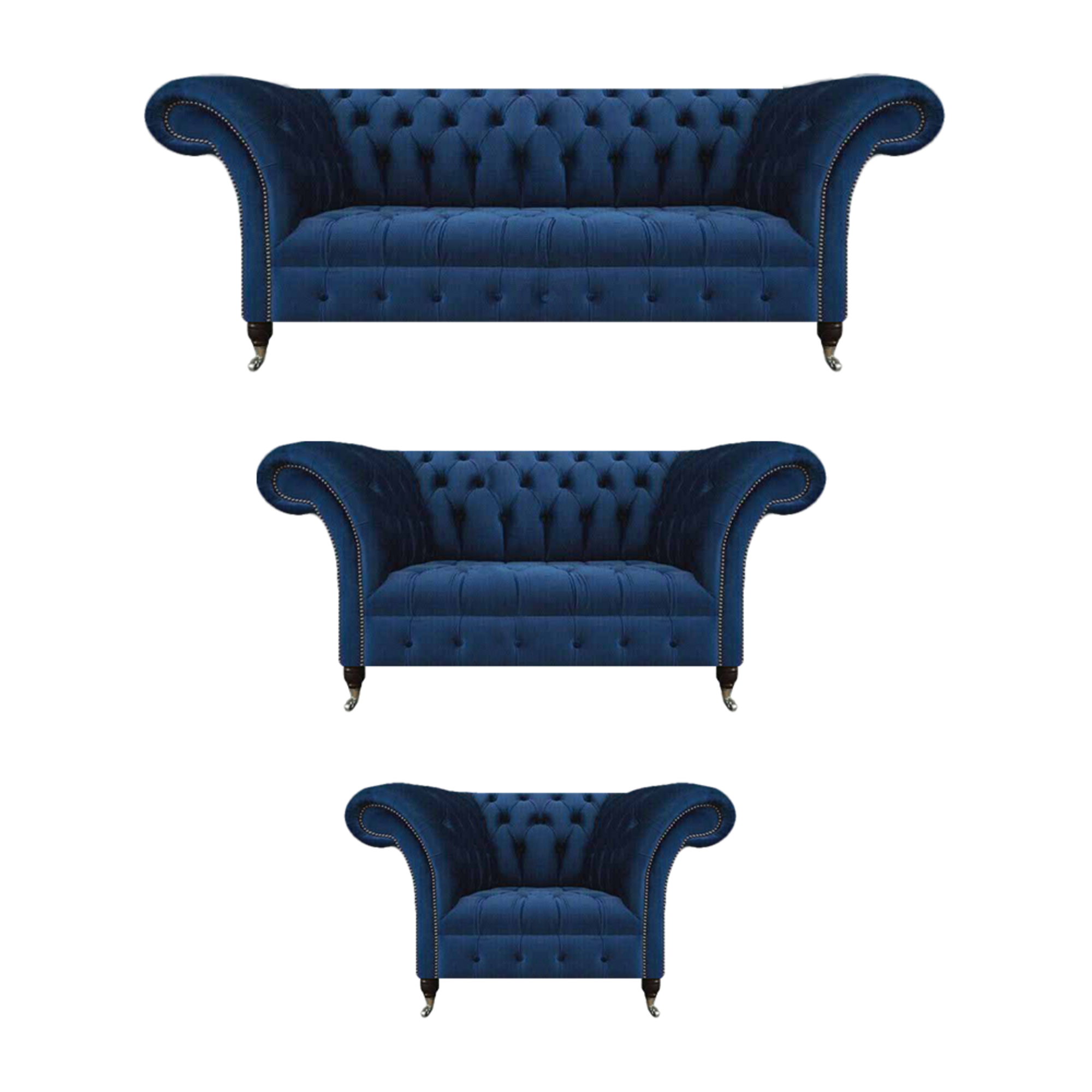 Wohnzimmer Neu Designer Set 3tlg Chesterfield Polstersitz Polstermöbel