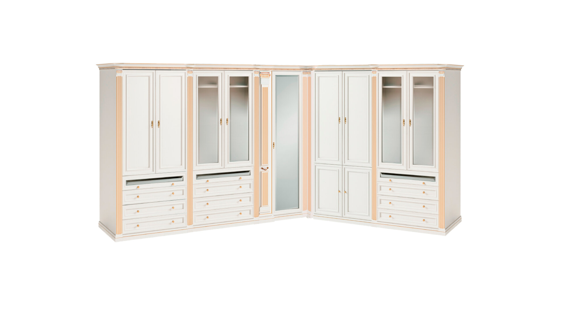 Begehbarer Moderner Kleiderschrank Designer Holz Eckschränke Holz Möbel
