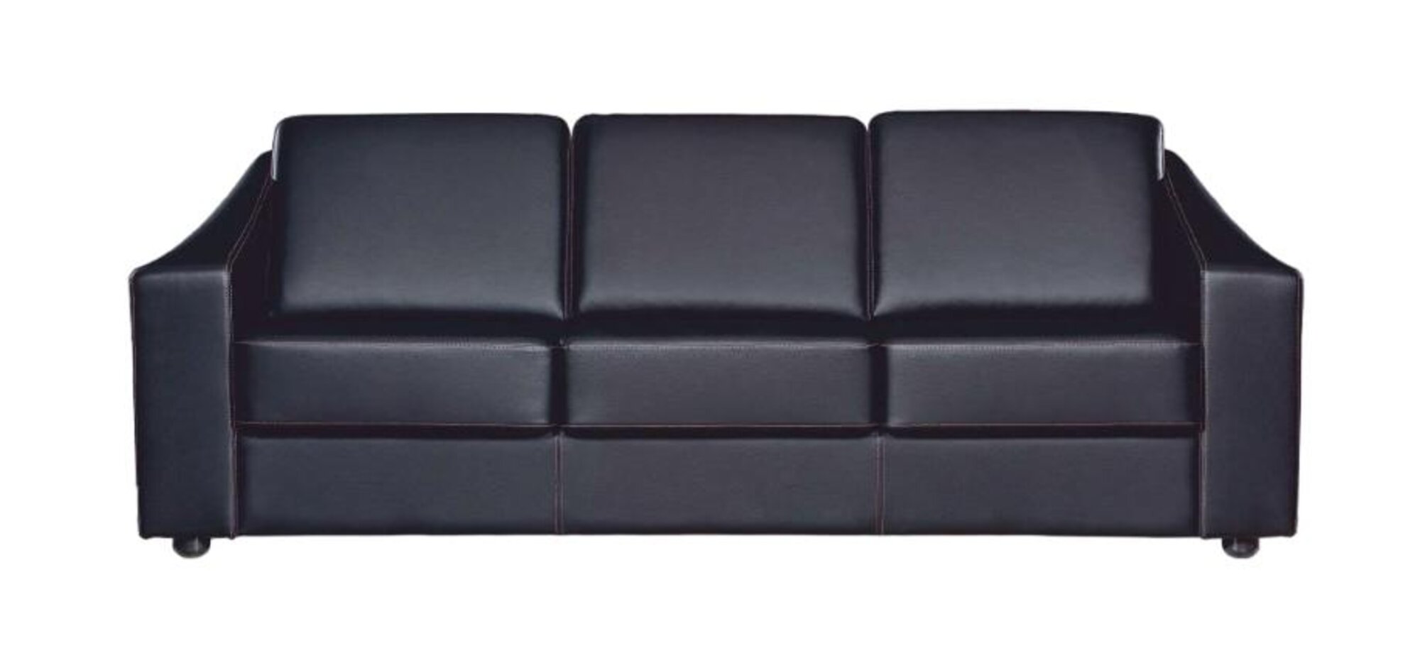 Luxus Sofa 3 Sitzer Couchen Büromöbel Sofas Schwarz Couch Leder Büro