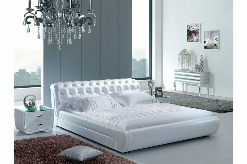 XXL Chesterfield Lederbett Bett Betten Polster Ehe Designer Leder Modern XXL Chesterfield Lederbett Bett Betten Polster Ehe Designer Leder Modern