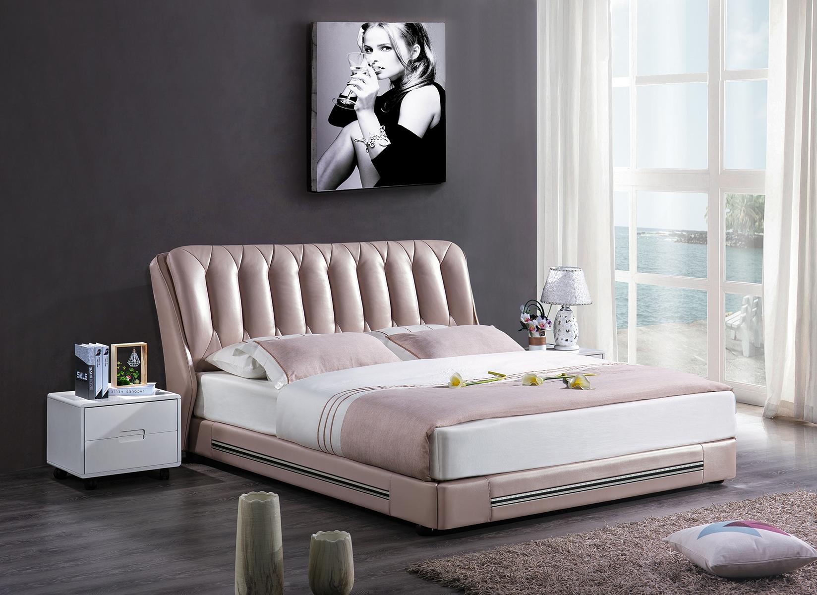Klassischer Englischer Stil Bett Doppel Textil Moderne Betten 180x200cm
