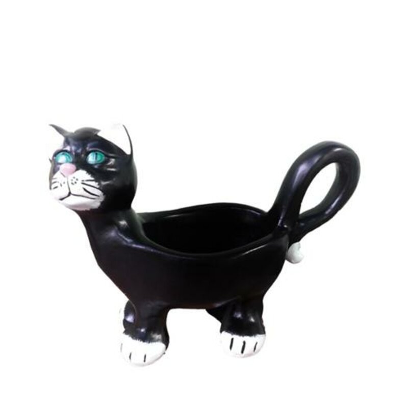 Katzen Figur Statue Garten Dekoration Skulptur Deko Skulpturen 35cm